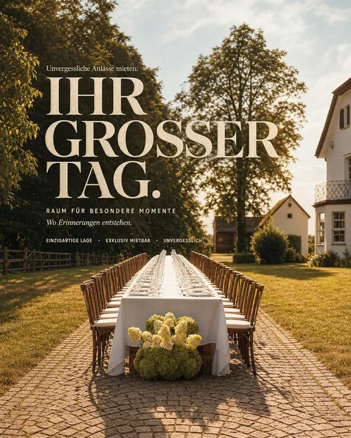 Fertige Anzeige, von adlessly aus einem einzigen Foto erstellt